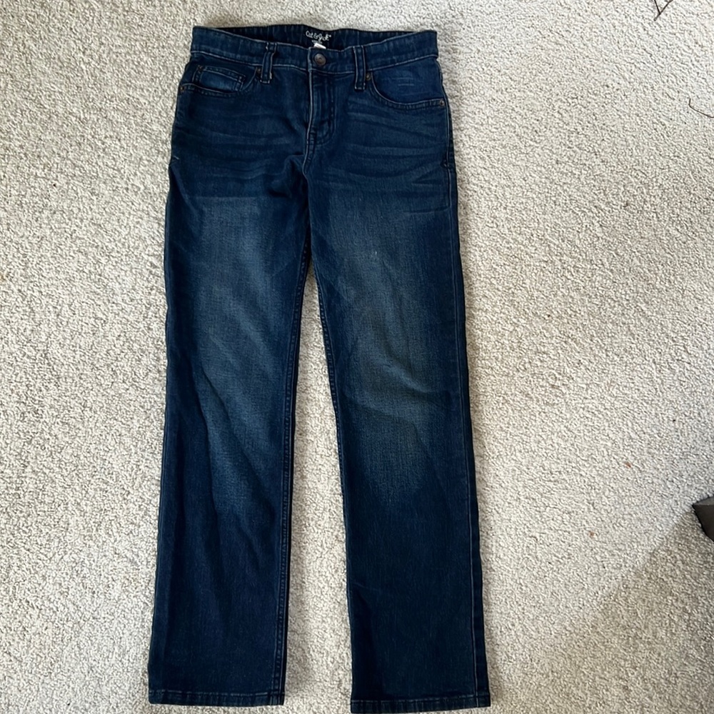 Cat & Jack straight recto boys denims, size 14